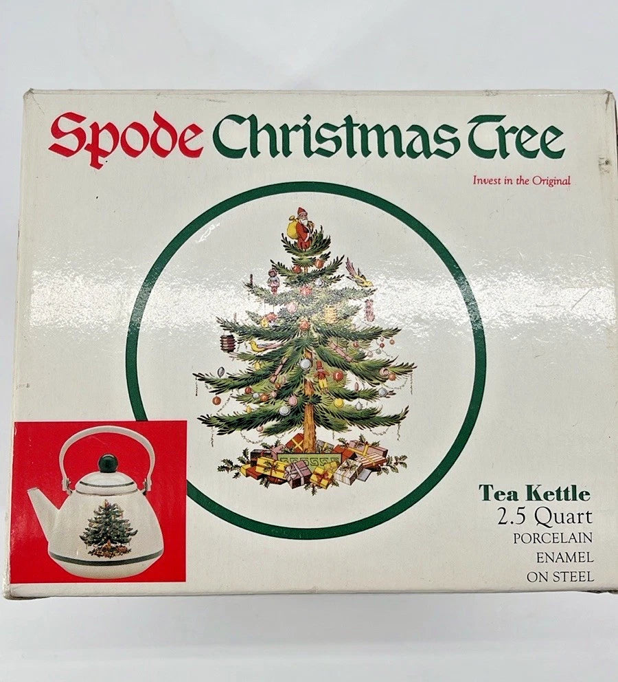 Spode Whistling Tea Kettle Christmas