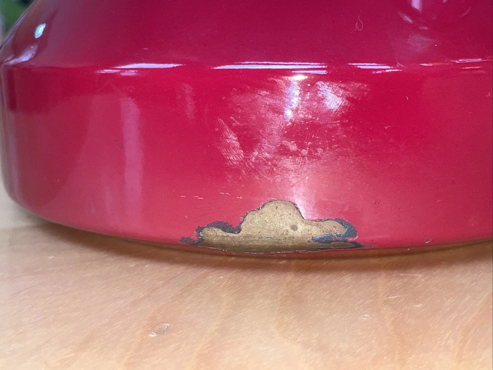 Vintage COPCO Red Enamel Teapot Tea Kettle Whistling MCM Mid Century Thailand