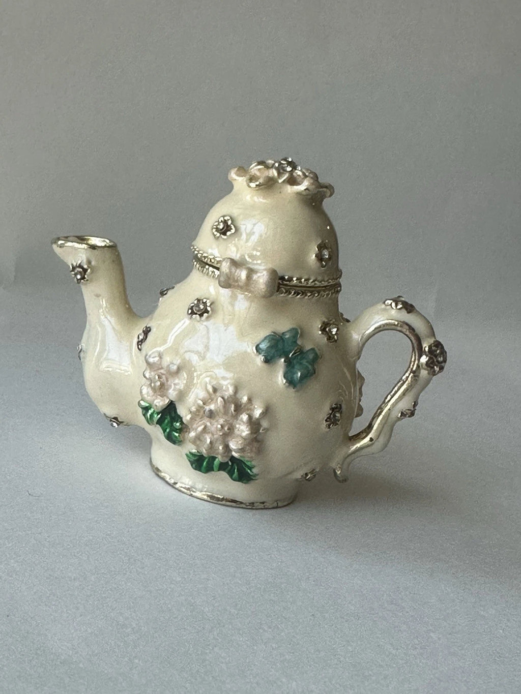 Miniature Teapot Trinket Box with Magnetic Closure