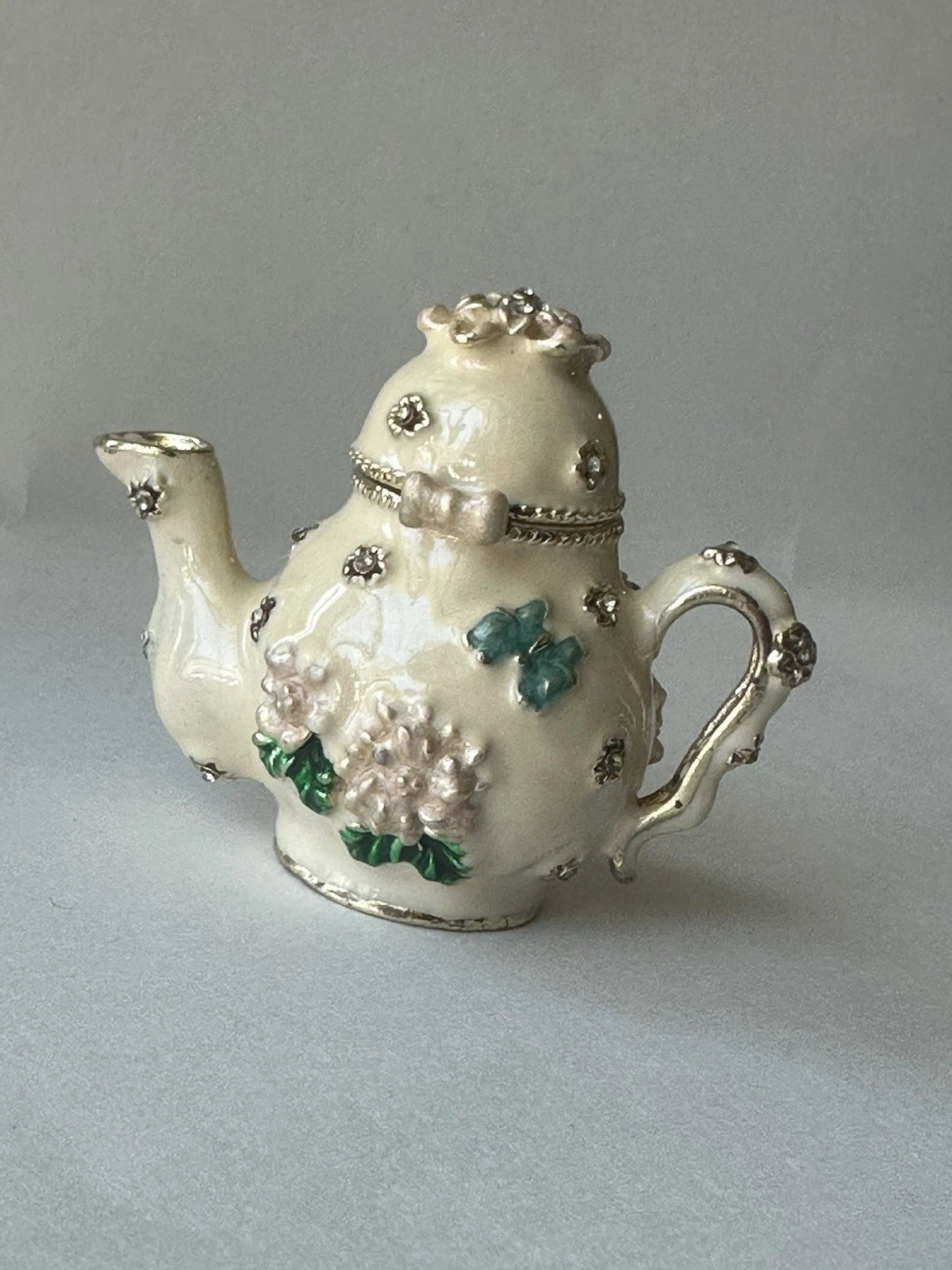 Miniature Teapot Trinket Box with Magnetic Closure