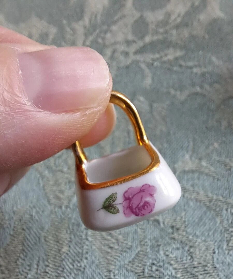 VTG Limoges France Lot Miniature Teapot Courting Couple Porcelain Piano, Basket