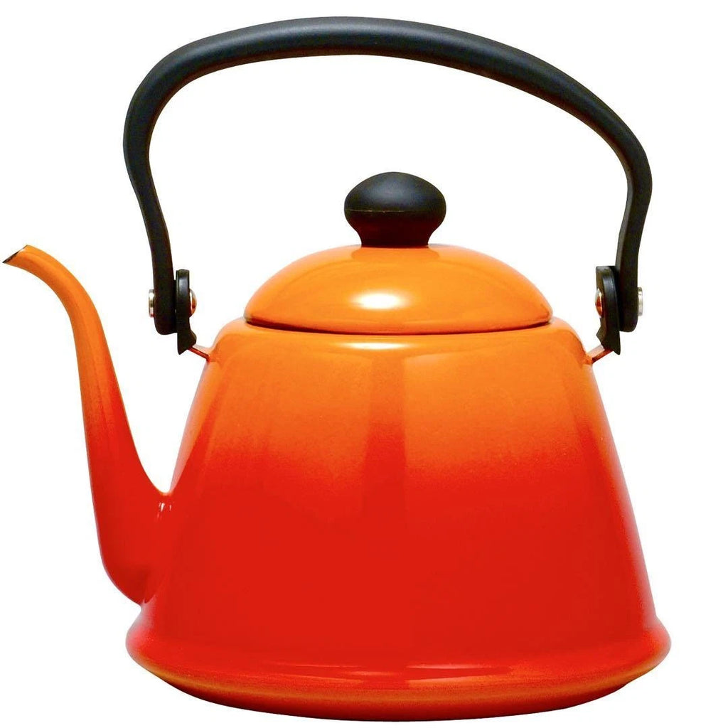 Kettle Noda Enamel Drip II 2L Orange Gradient Japan Made Kitchen Stylish