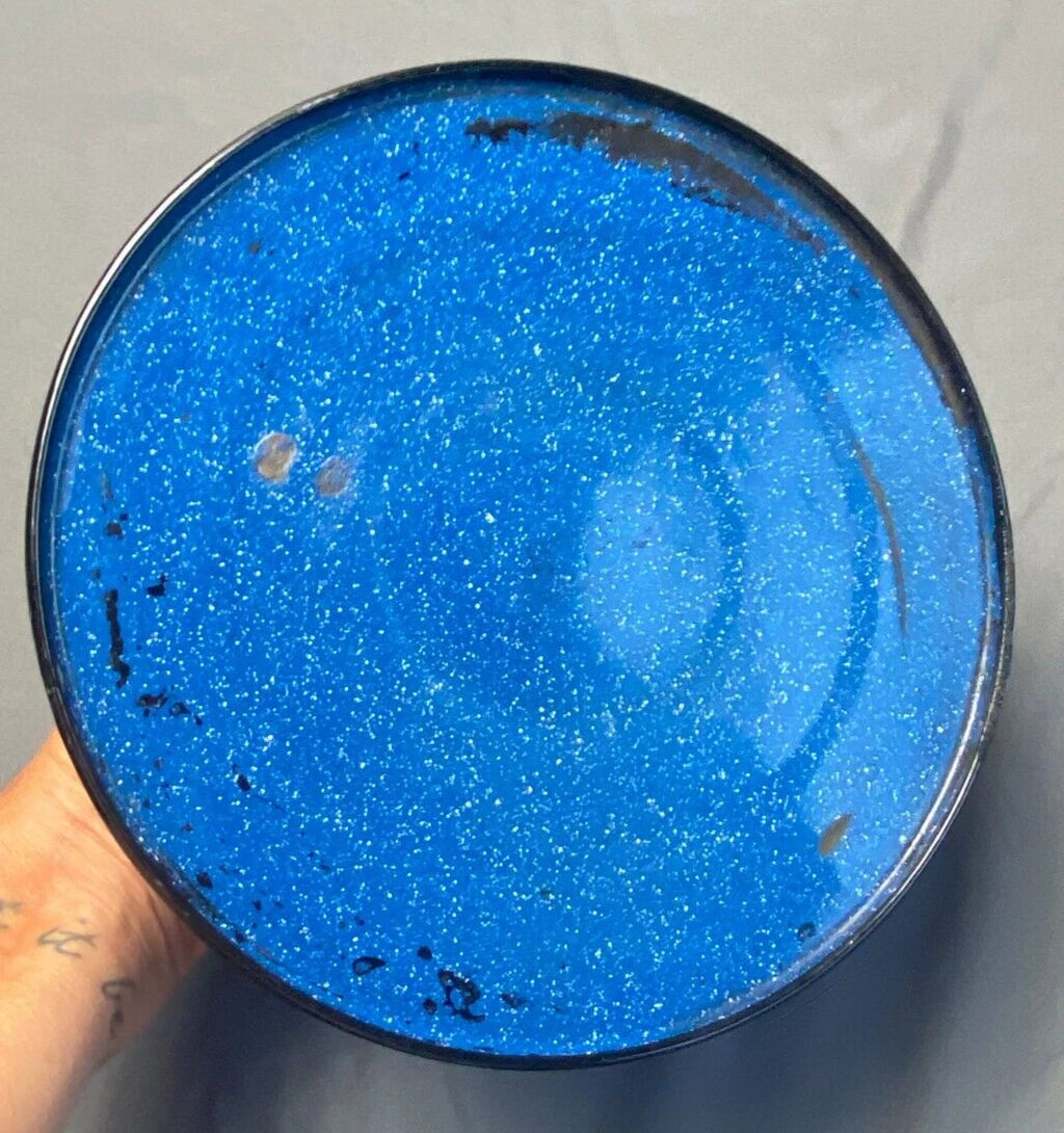 Vintage Cinsa Enamelware Blue Speckled Teapot Camping Country Kitchen Farm House