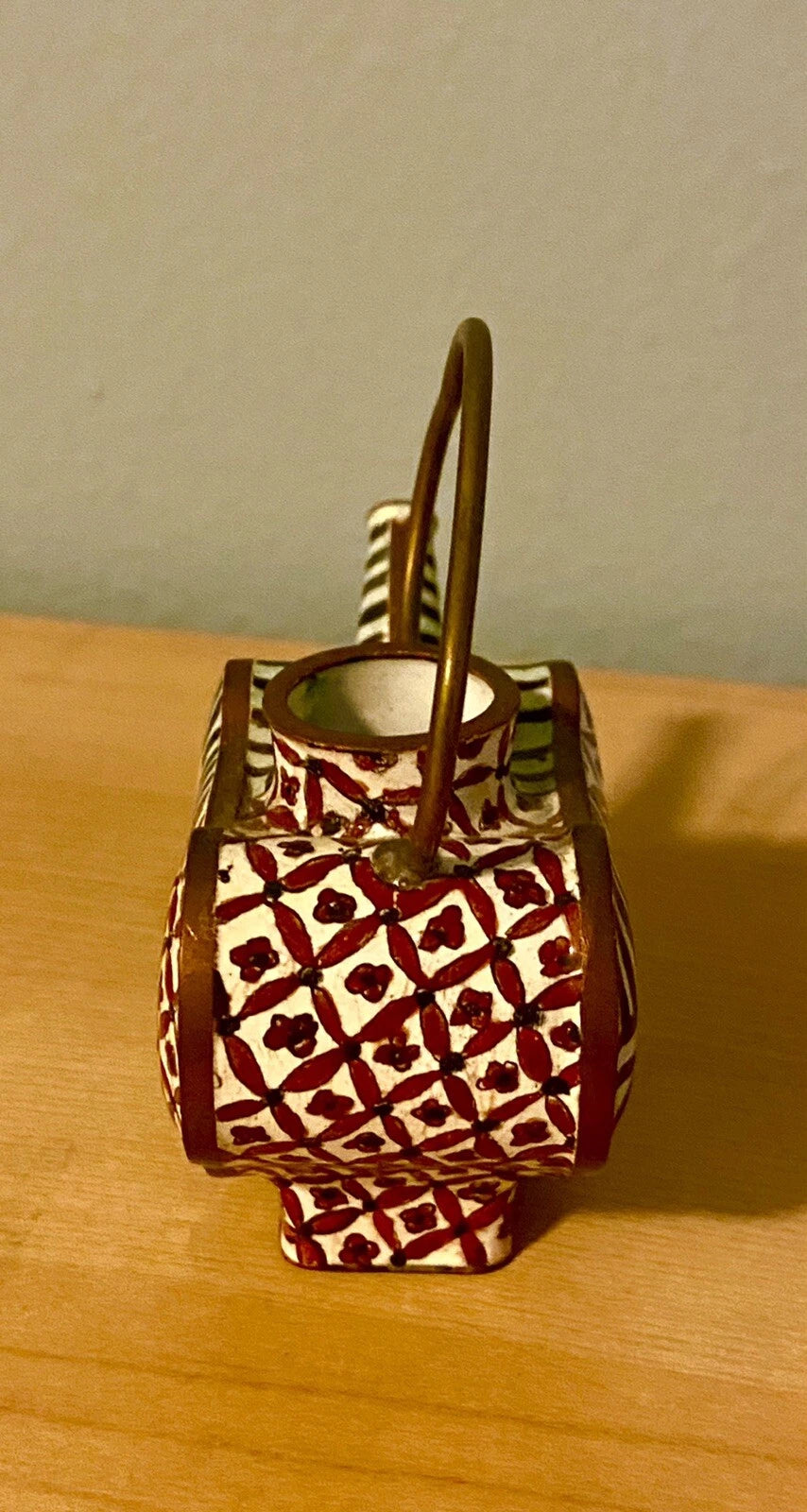 Vintage Empress Arts Enamel Mini Teapot Picasso Abstract Woman 1997 No Lid