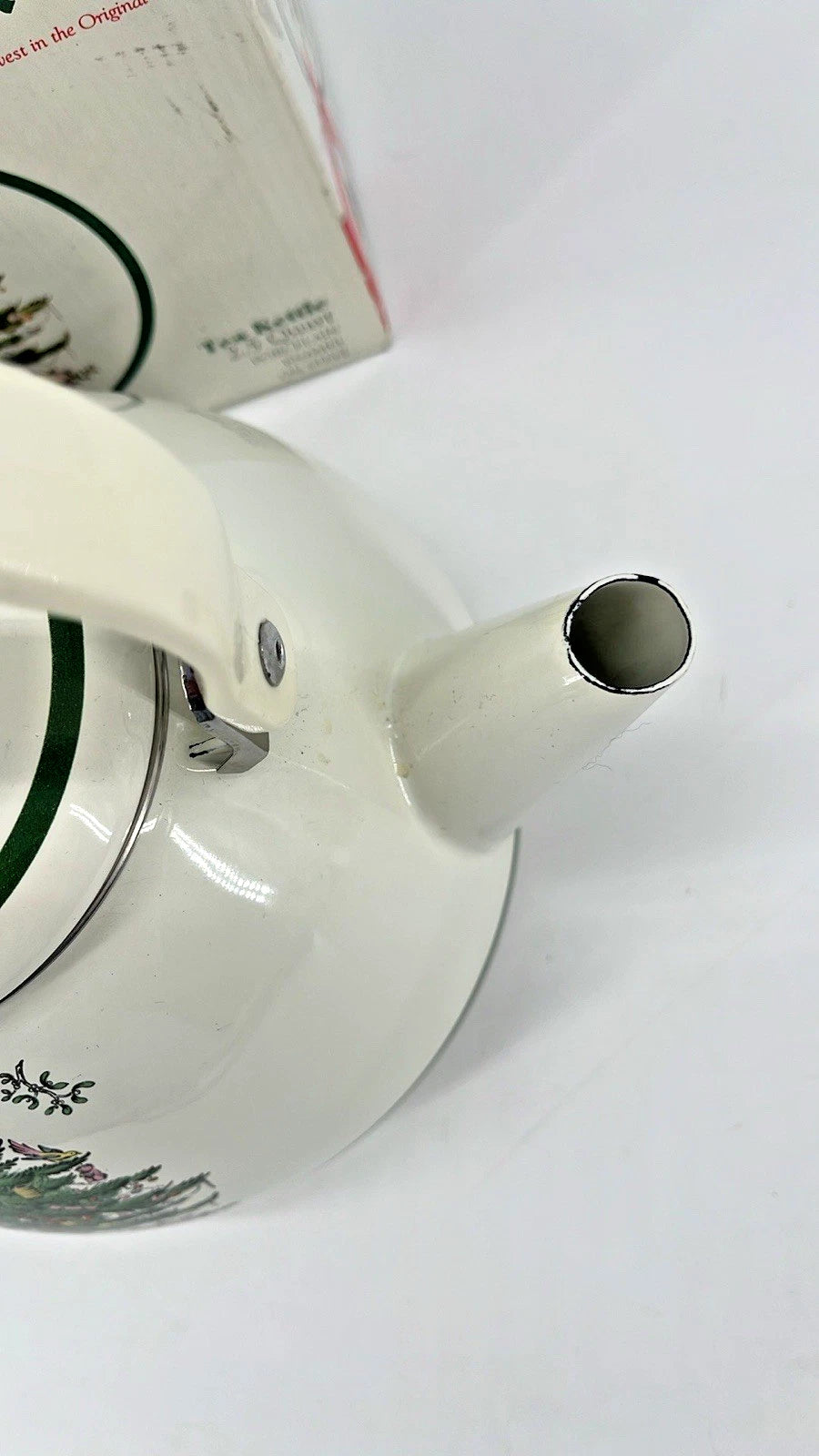 Spode Whistling Tea Kettle Christmas