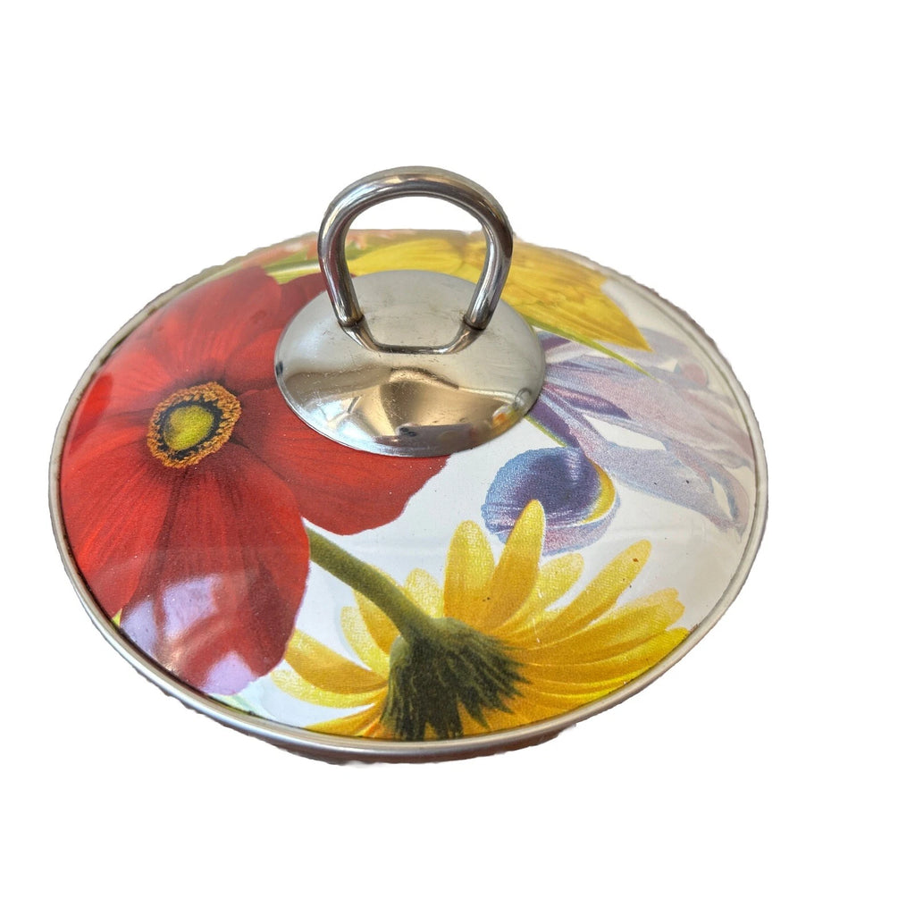 The Pioneer Woman Flower Garden Tea Kettle 2.3 Qt Retired Pattern Enameled Steel