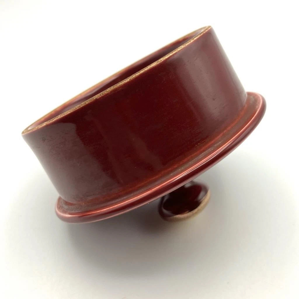 Vintage Gibson’s Burgundy Maroon Gilt & White Enamelled Teapot