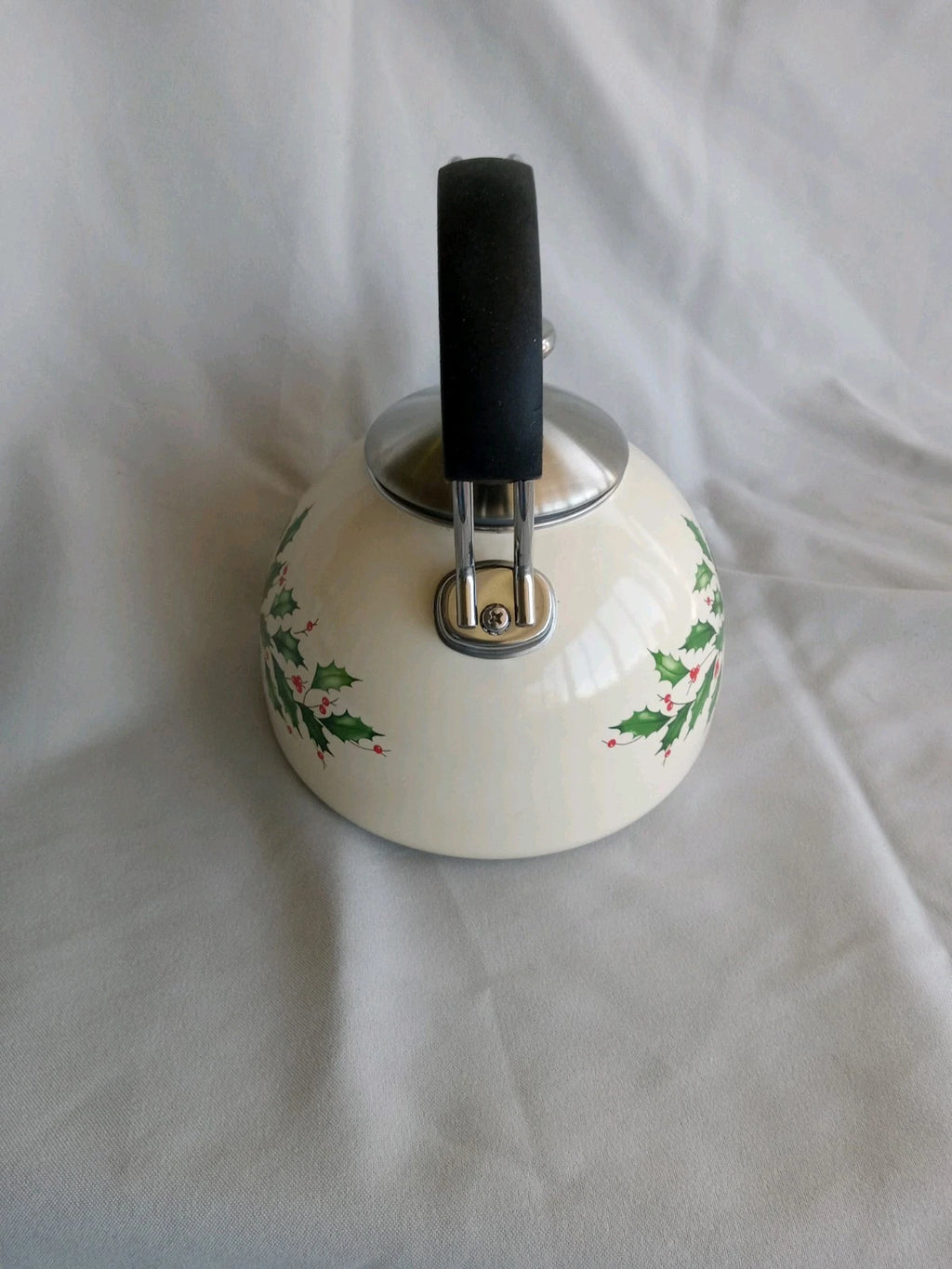 LENOX HOLIDAY ENAMEL TEAPOT KETTLE NEVER USED