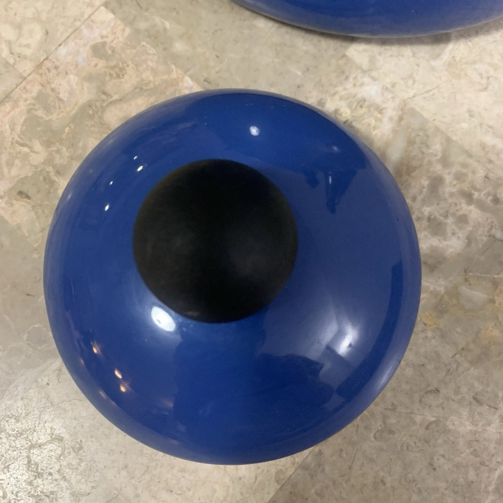 Le Creuset Whistling Tea Pot Kettle 1.6 L Liter 1.7 Qt Quart Blue Enamel Teapot!