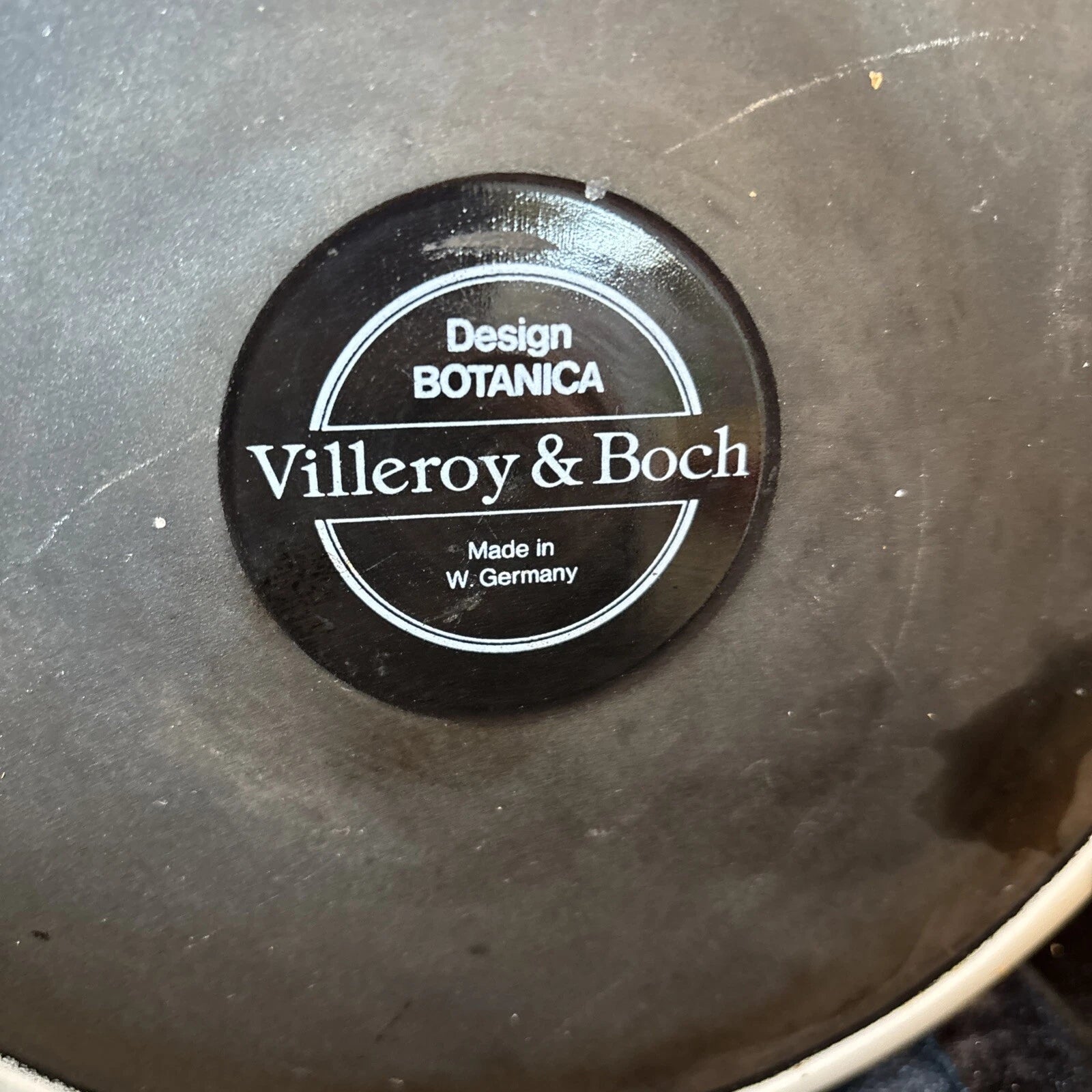 Vintage Villeroy & Boch Botanical Metal Teapot Kettle West Germany