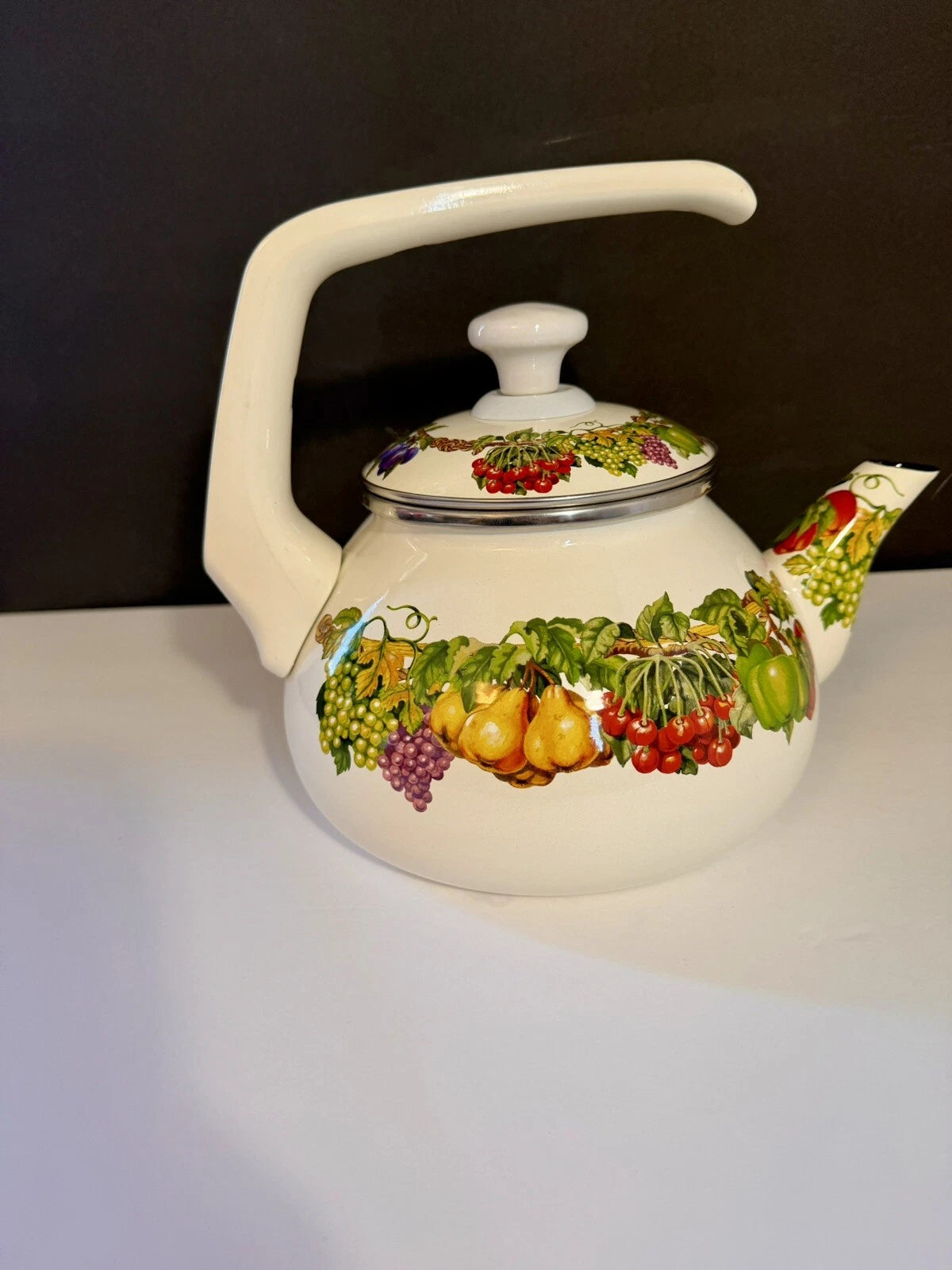 Kensington Garden Tea Collection Porcelain Enamel Non Stick Non-Corrosive, 2 Qt