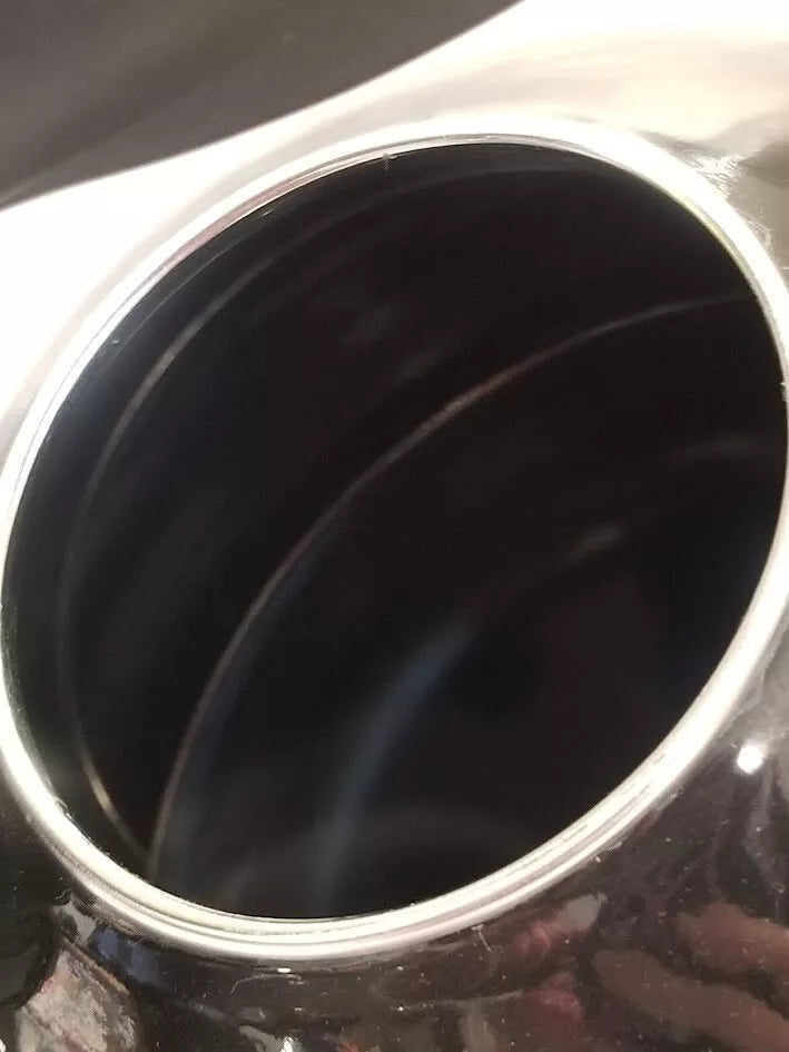 Circulon Whistling Tea Pot Kettle Black Enamel 2 Quart Lid Flip Spout Steel *