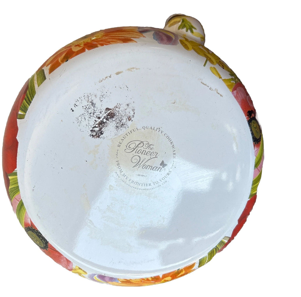 The Pioneer Woman Flower Garden Tea Kettle 2.3 Qt Retired Pattern Enameled Steel