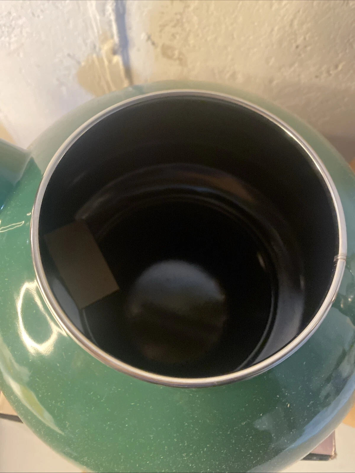 NEW EKCO TEA KETTLES Style Enamel on Steel Royal Green Whistling 2.5 Qt Ekco VTG