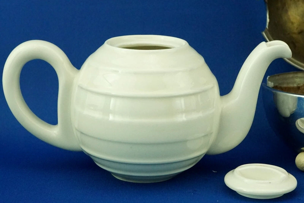 BAUSCHER WEIDEN Thermal teapot 1900 porcelain metal Germany Decò XX