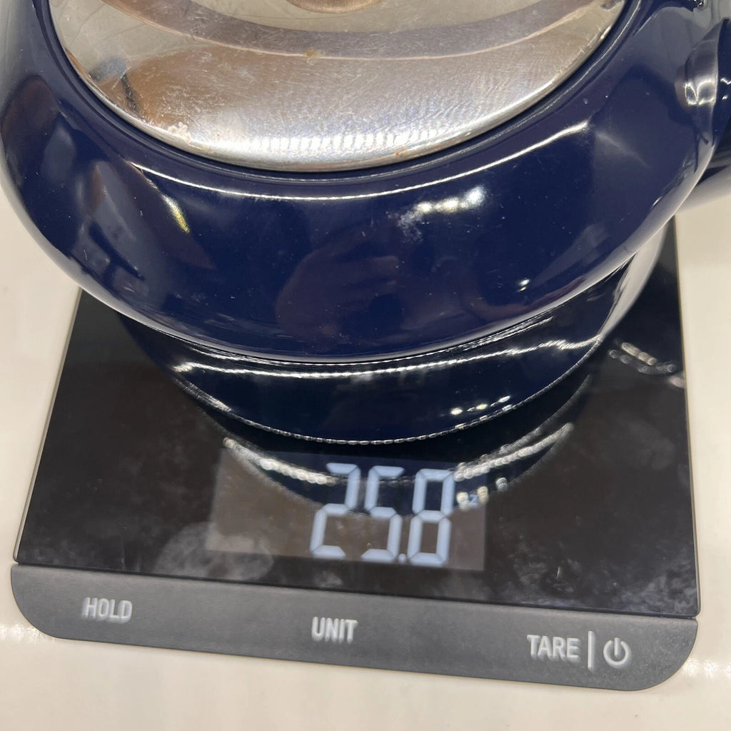 Vintage Towle Co. National Housewares 1987 Dark Blue Enamelware Teapot