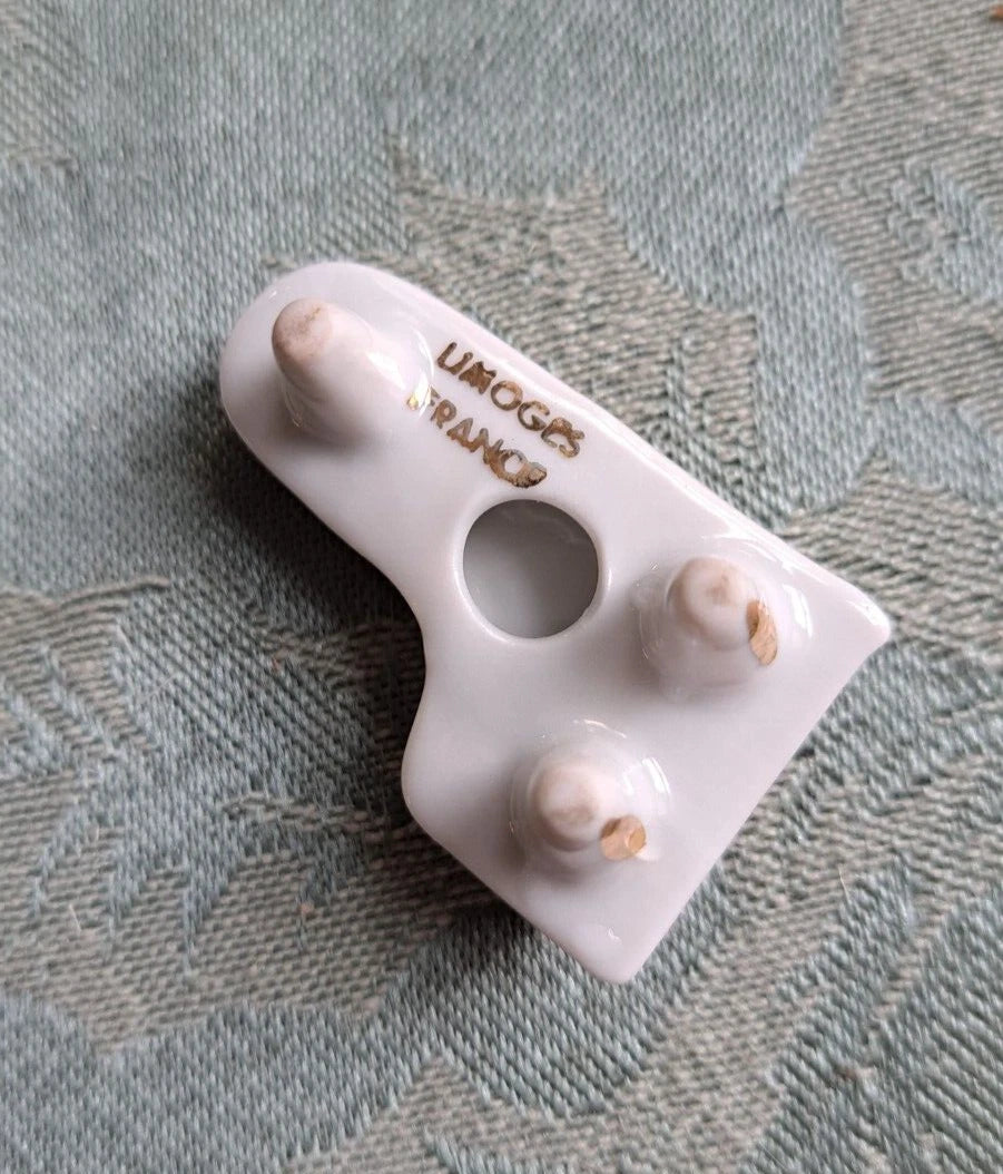 VTG Limoges France Lot Miniature Teapot Courting Couple Porcelain Piano, Basket