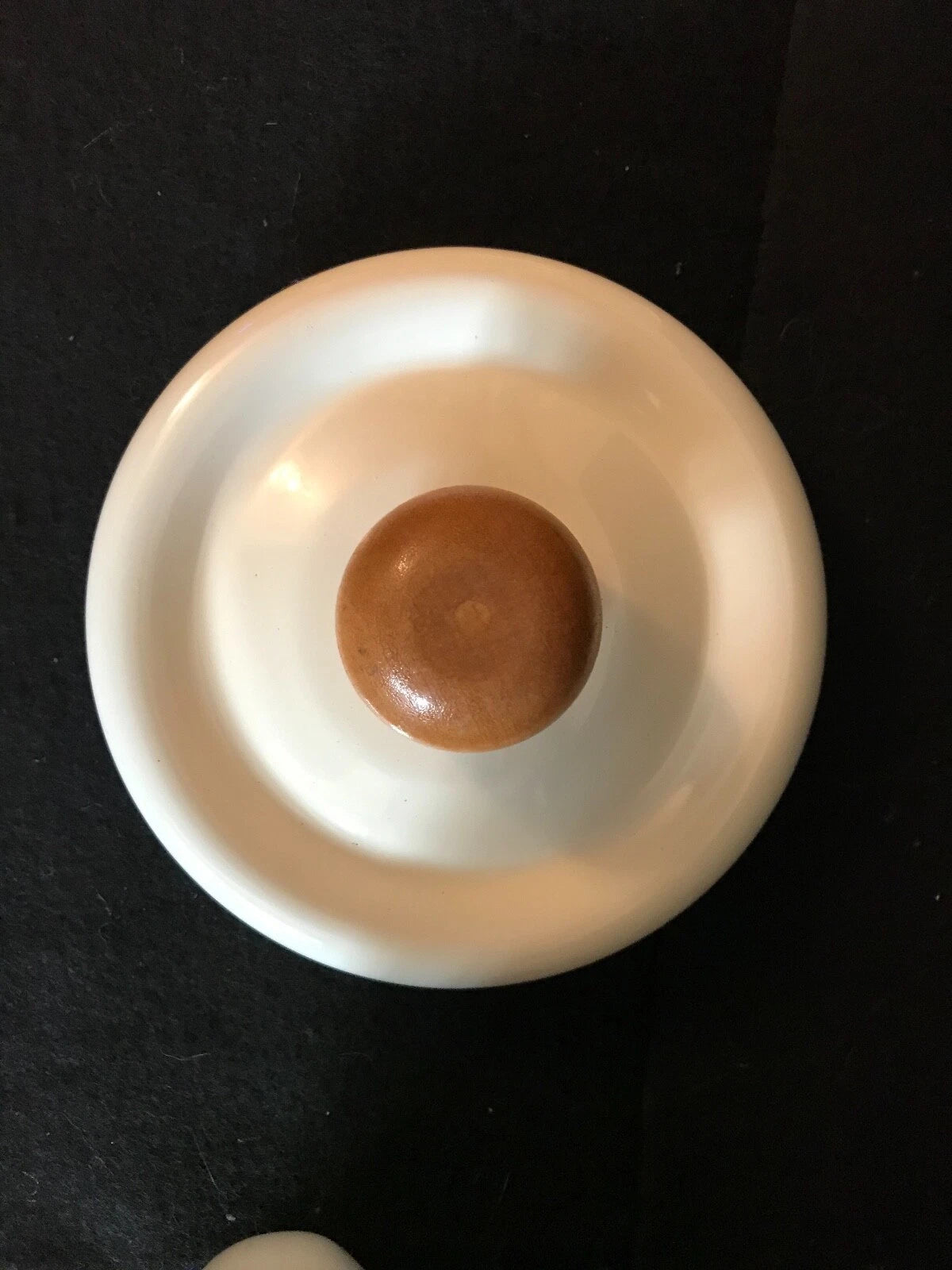 Unusual Quimper Enamel Tea Kettle,Tea Pot  French Peasants, Wood & Metal Handle