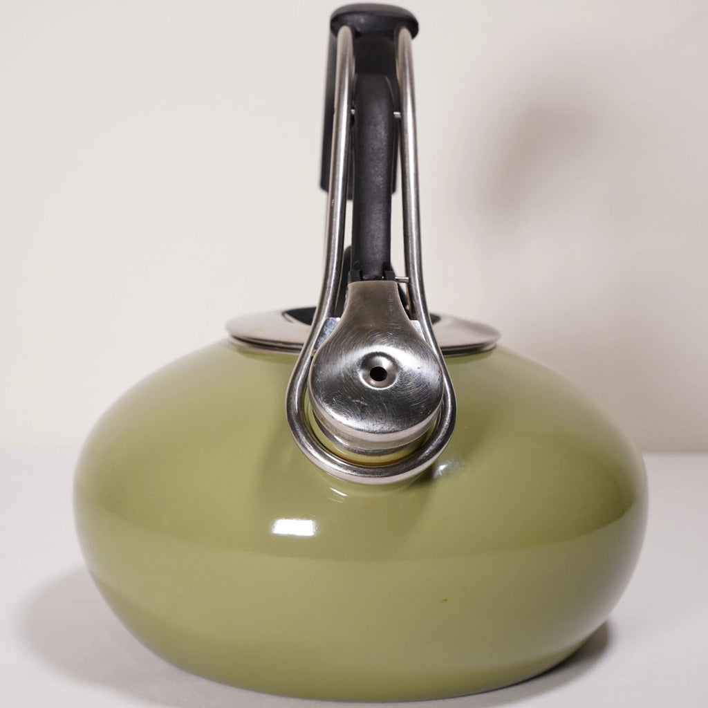 Chantal 2qt Tea Kettle Avocado Green Enamel On Steel MCM Vintage Style READ