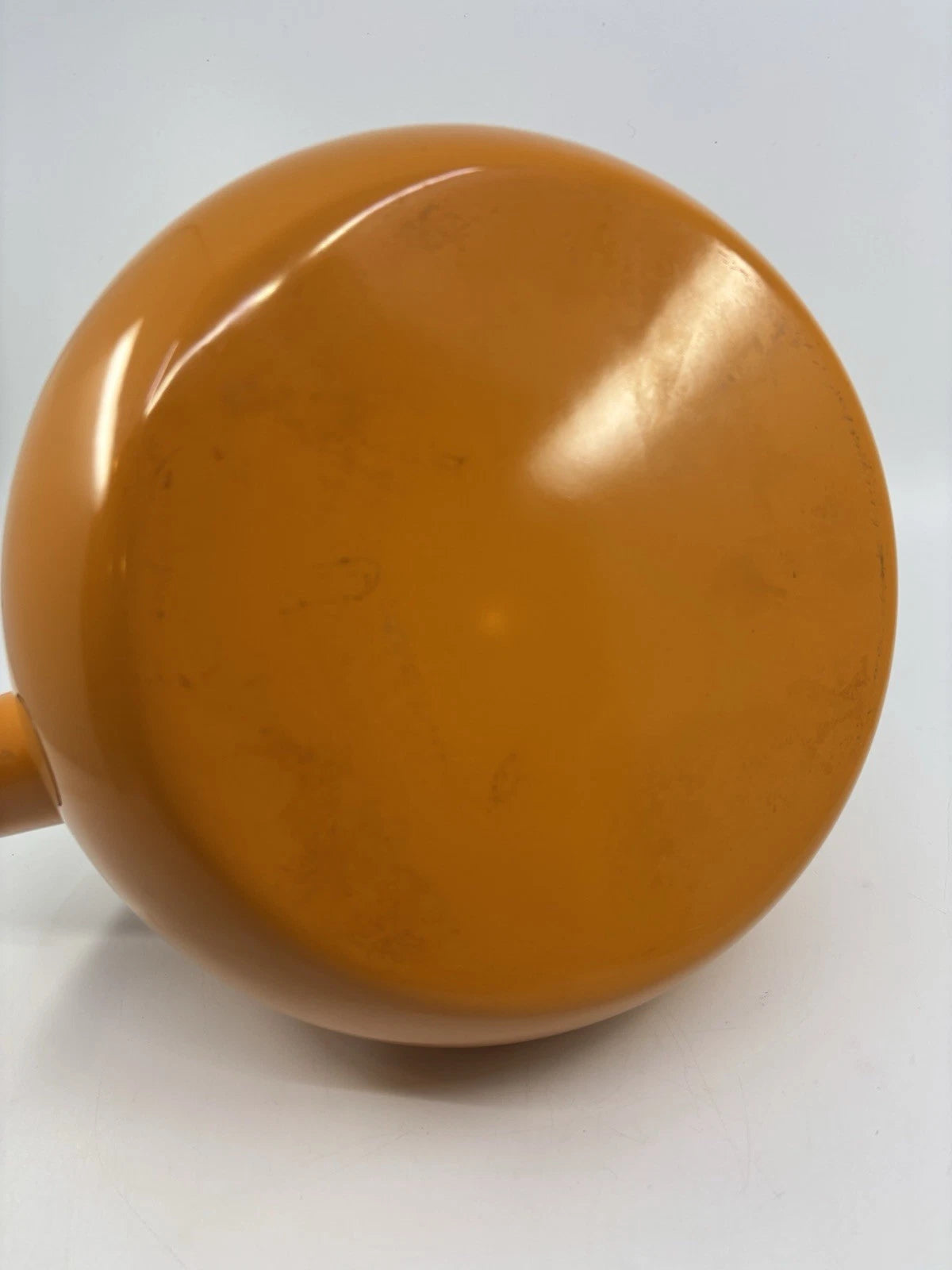 Chantal Orange Enamel on Steel Whistling Tea Kettle Pot 1.8 Quart Nice!