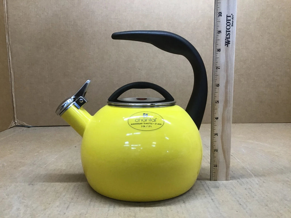 Chantal 40th Anniversary Tea kettle, 2 Quart, Enamel Carbon steel, Marigold