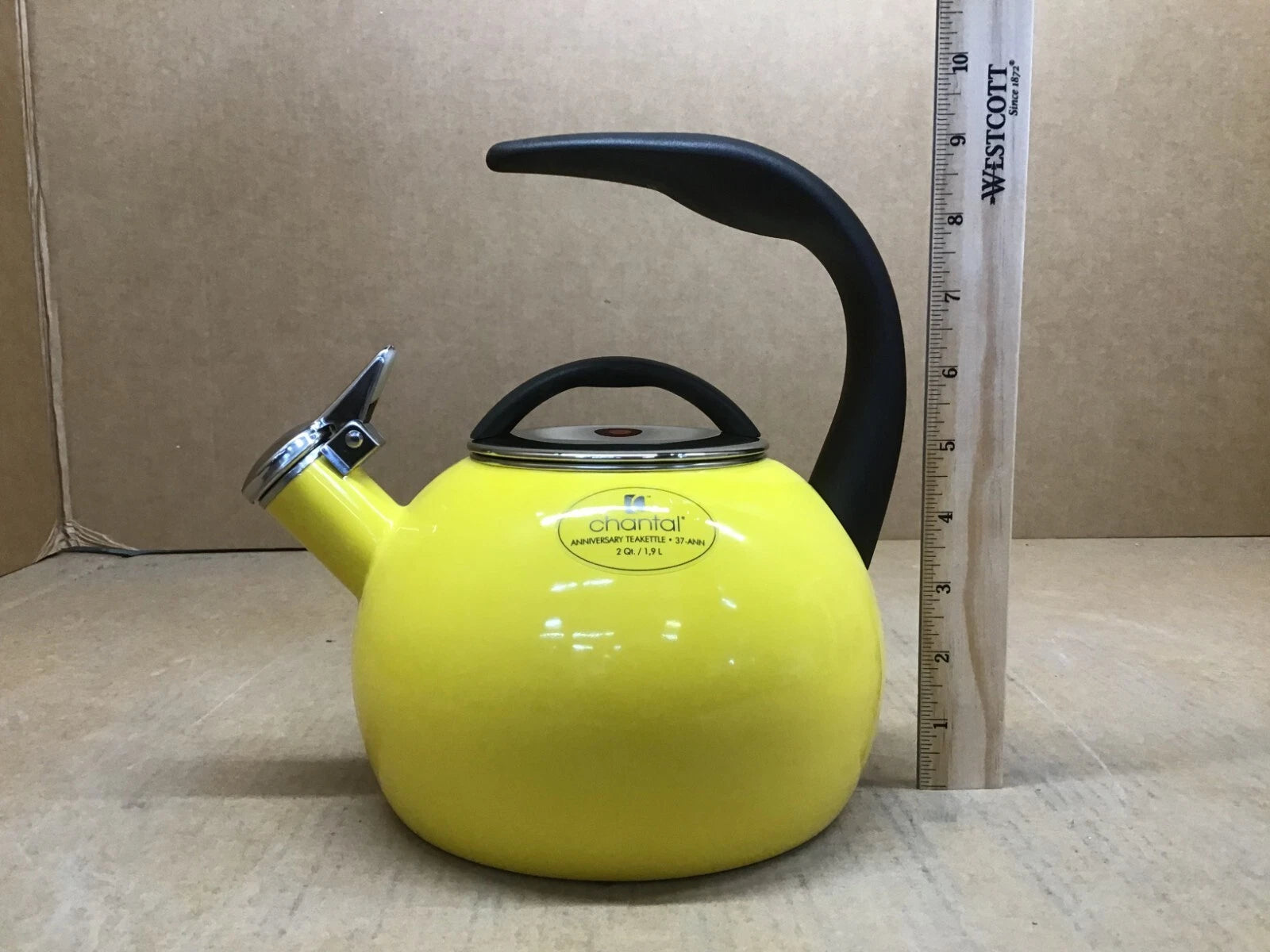 Chantal 40th Anniversary Tea kettle, 2 Quart, Enamel Carbon steel, Marigold