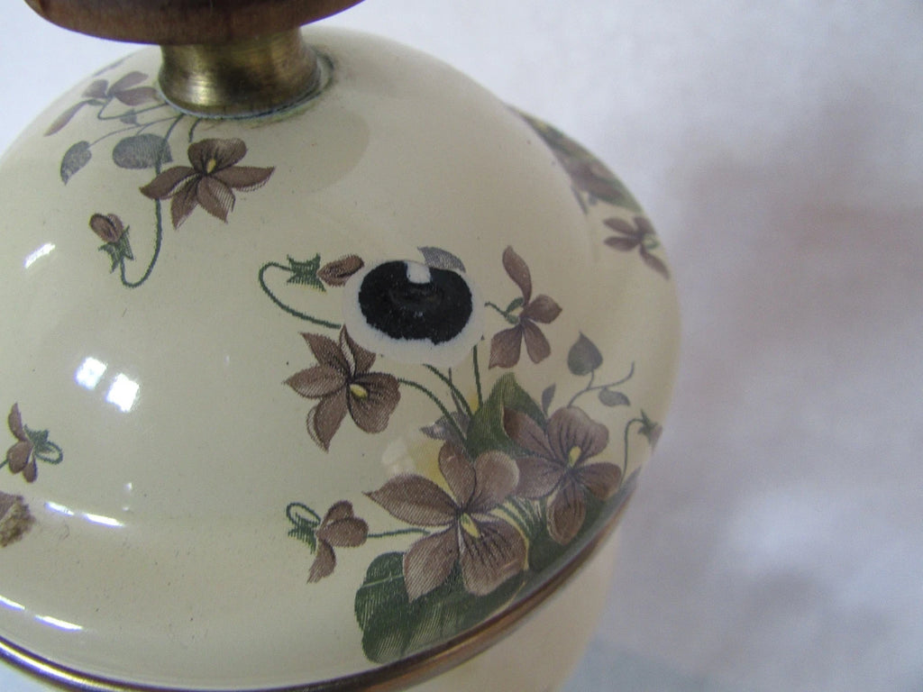 MacKenzie Childs Stacked Camp Yellow Roses Enamel Teapot Cream & Sugar 1995