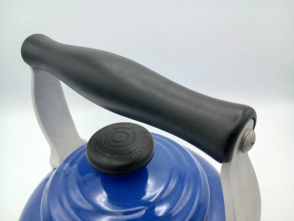 Le Creuset Enamel-on-Steel Brittany Tea Kettle - USED - Blue - No whistle