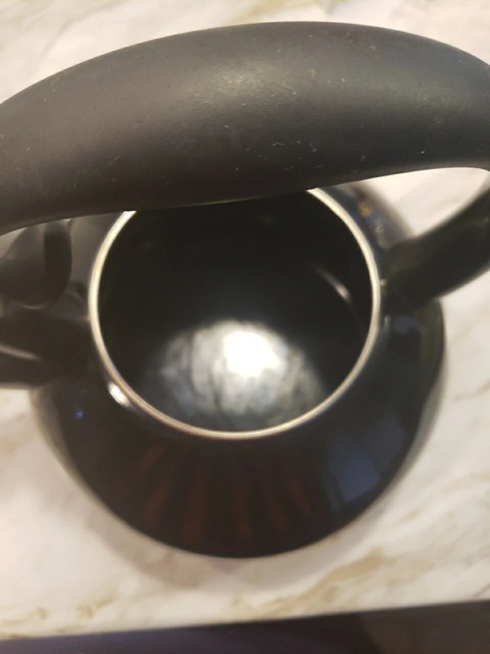 Vintage Enamel And Stainless Steel Whistling Tea Pot Kettle Made In  Thailand