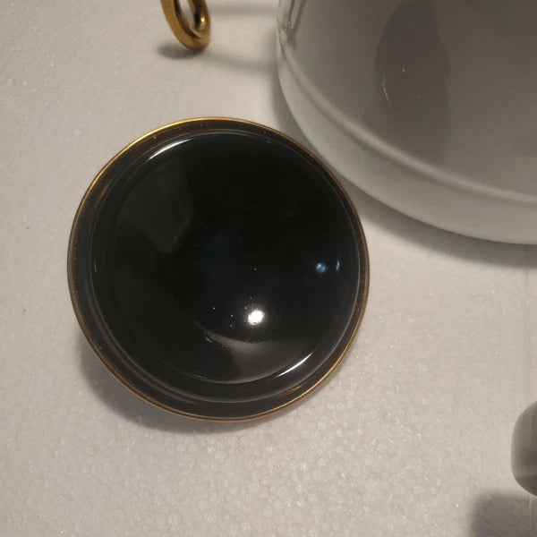 Emsan Troy Kettle White Nostalgia Enamel Vintage TeapotsTitanium Coated  c6