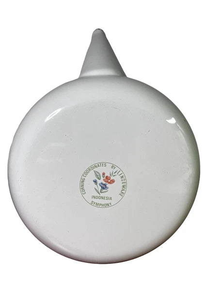 Vintage Tea Pot Enamel Metal Stovetop Kettle 2 Quart Corning Linconware