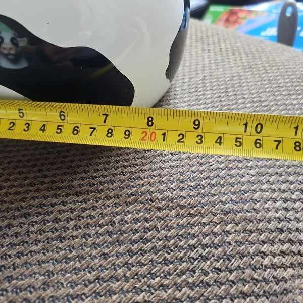 Vintage Cow Copco Teapot  10x9.5" Aluminum Lidded Holstein Head.