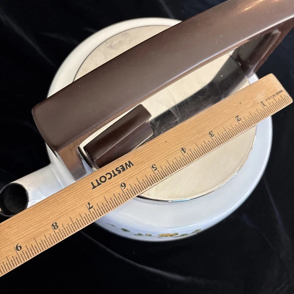 Vintage Villeroy & Boch Botanical Metal Teapot Kettle West Germany