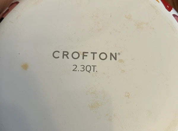 Crofton 2.3 qt Spring Floral Enameled Whistling Tea Kettle