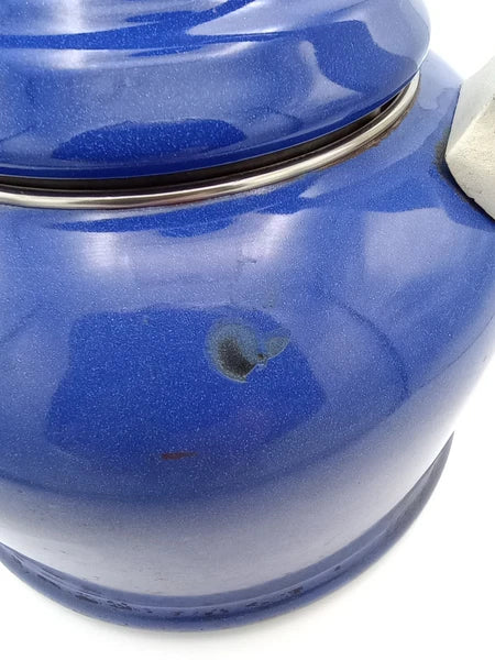 Le Creuset Enamel-on-Steel Brittany Tea Kettle - USED - Blue - No whistle
