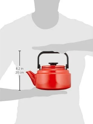 Japanese Enamel Kettle Noda Horo Japan Enameled Teakettle IH 2.0L AM-20K Red