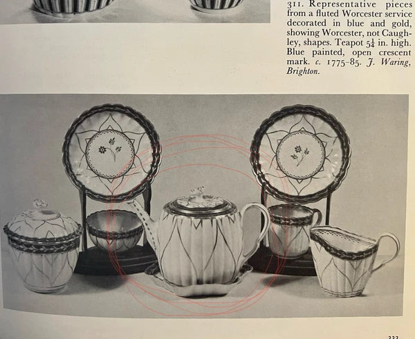 Antique Early Worcester Blanc De Chine Teapot, C 1760