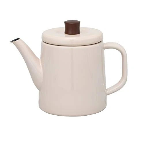 Noda enamel Nodahoro kettle beige 1.5L enamel Potoru PTR-1.5KBE