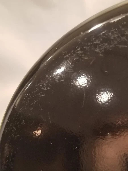 Circulon Whistling Tea Pot Kettle Black Enamel 2 Quart Lid Flip Spout Steel *