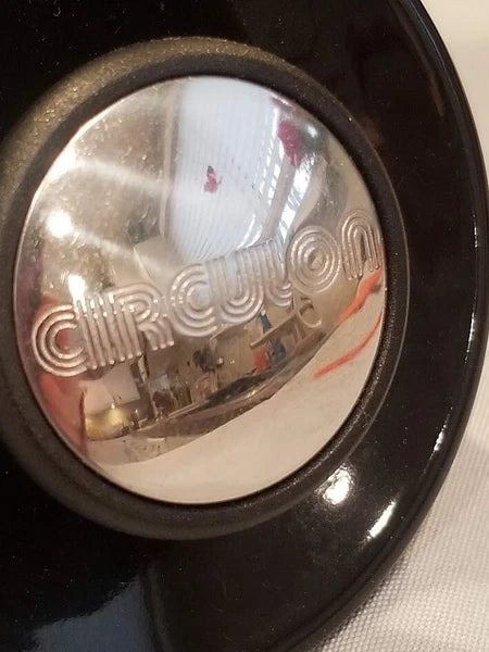 Circulon Whistling Tea Pot Kettle Black Enamel 2 Quart Lid Flip Spout Steel *