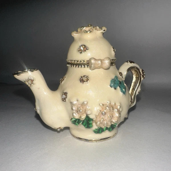 Miniature Teapot Trinket Box with Magnetic Closure