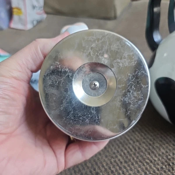 Vintage Cow Copco Teapot  10x9.5" Aluminum Lidded Holstein Head.