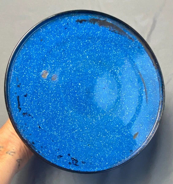 Vintage Cinsa Enamelware Blue Speckled Teapot Camping Country Kitchen Farm House