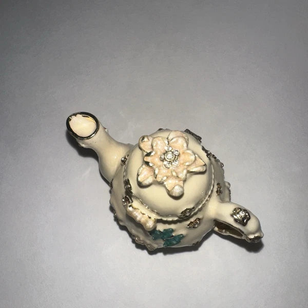 Miniature Teapot Trinket Box with Magnetic Closure