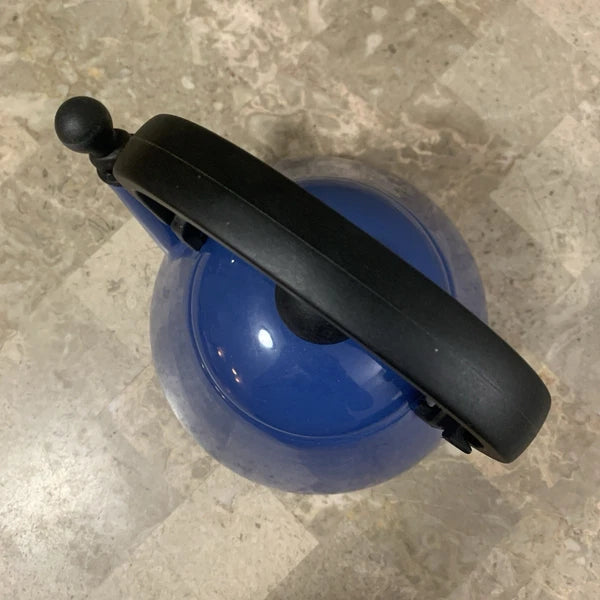 Le Creuset Whistling Tea Pot Kettle 1.6 L Liter 1.7 Qt Quart Blue Enamel Teapot!