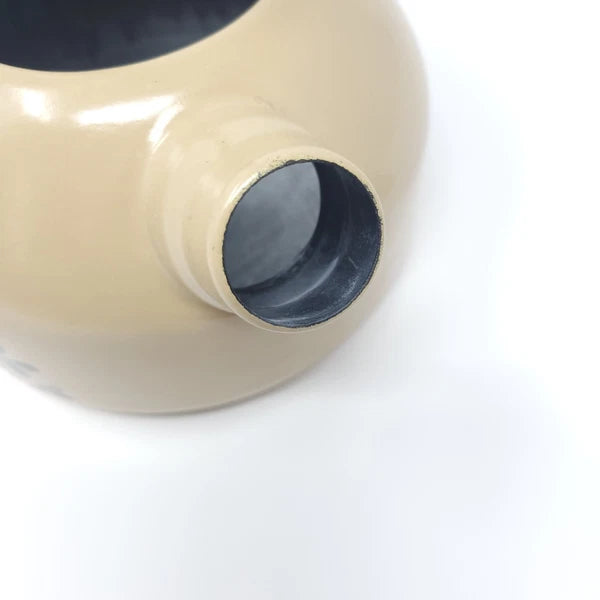 Pfaltzgraff Yorktowne Enamel on Metal L Handle Round Tea Kettle