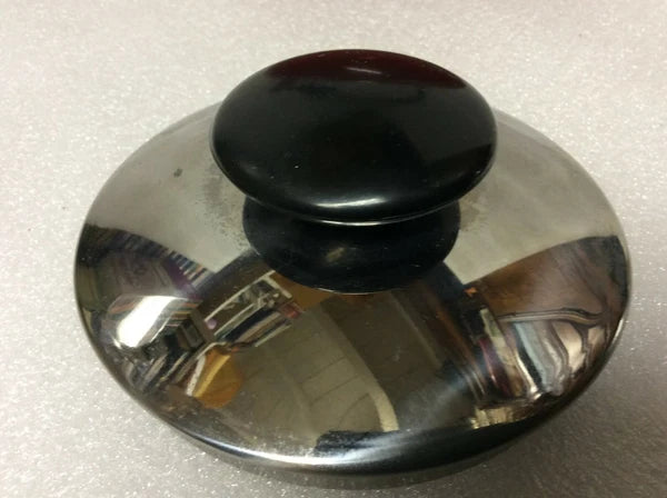 Vintage  Round Red Enamel Tea Kettle - USED