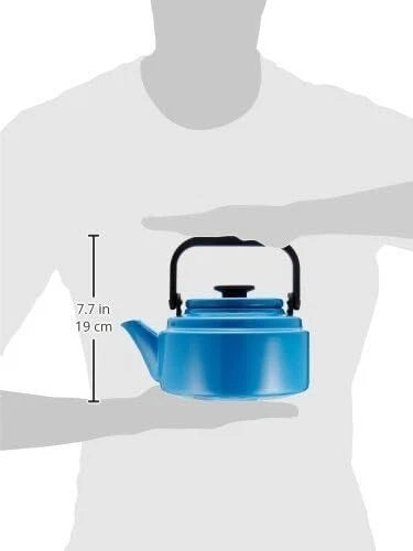 Noda Horo Enamel Kettle 2.0L AM-20K Blue – Made in Japan – Elegant, Durable
