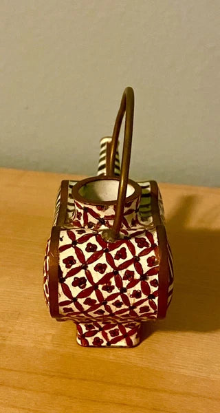 Vintage Empress Arts Enamel Mini Teapot Picasso Abstract Woman 1997 No Lid