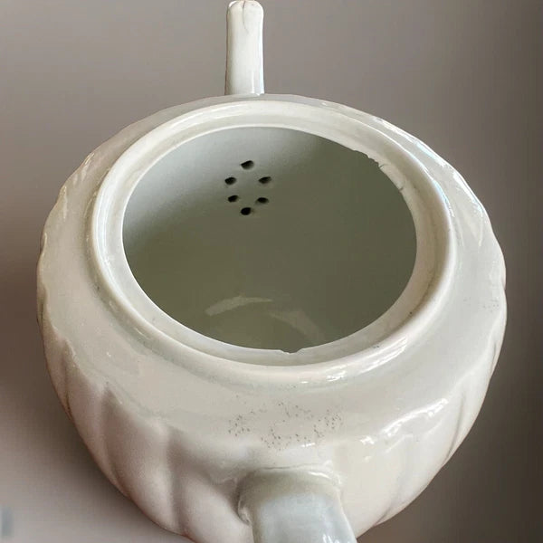 Antique Early Worcester Blanc De Chine Teapot, C 1760